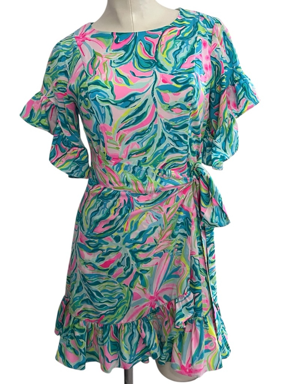 Lilly Pulitzer DARLAH STRETCH DRESS Multi One In A Melon SIZE 2